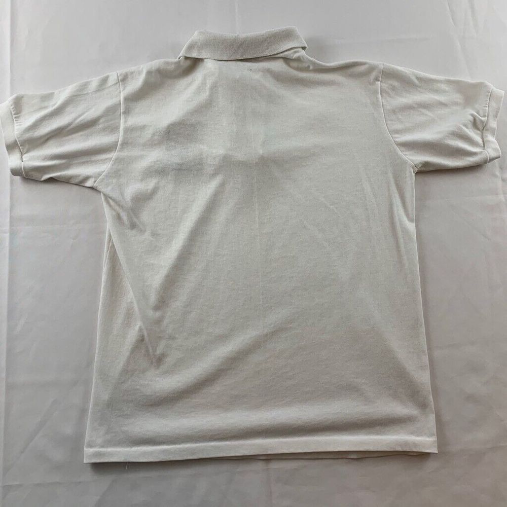 Super Bowl‎ XXV Tampa Stadium Dolphin Cove Mens Polo Shirt White Short Sleeves M - Picture 5 of 8